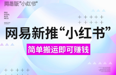 网易官方新推“小红书”，搬运即有收益，新手小白千万别错过(附详细教程)-SSOKS网创项目-分享创业资讯_最新网络项目资源