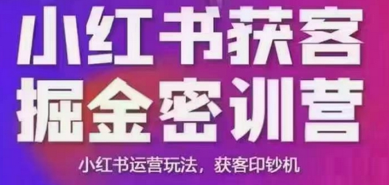 小红书获客掘金线下课，录音+ppt照片，小红书运营玩法，获客印钞机-SSOKS网创项目-分享创业资讯_最新网络项目资源