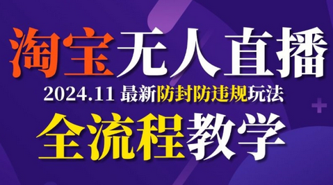 TB无人直播，11月最新防封攻略全流程教学，稳定月入2W+-SSOKS网创项目-分享创业资讯_最新网络项目资源