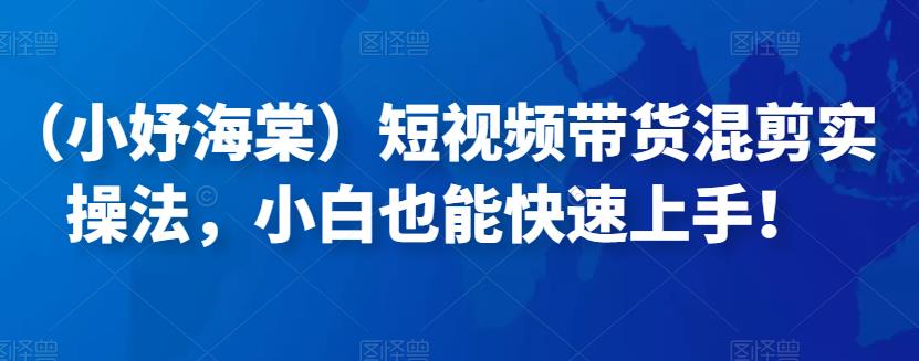 （小妤海棠）短视频带货混剪实操法，小白也能快速上手！-SSOKS网创项目-分享创业资讯_最新网络项目资源