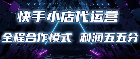 快手小店代运营 限时托管计划 合作模式 利润五五分成-SSOKS网创项目-分享创业资讯_最新网络项目资源