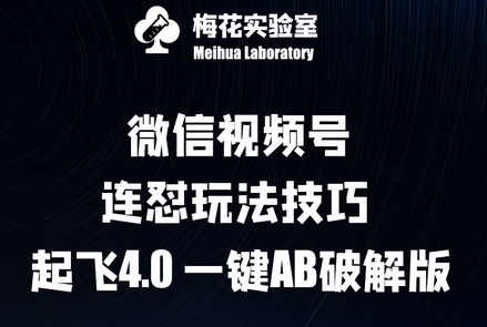 梅花实验窒微信视频号连怼玩法技巧起飞4.0一键AB-SSOKS网创项目-分享创业资讯_最新网络项目资源