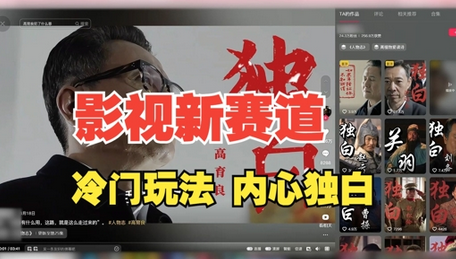 最新影视解说玩法，人物独白，30天涨粉24万+，全流程拆解-SSOKS网创项目-分享创业资讯_最新网络项目资源