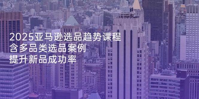 （14434期）2025亚马逊选品趋势课程，含多品类选品案例，提升新品成功率-SSOKS网创项目-分享创业资讯_最新网络项目资源