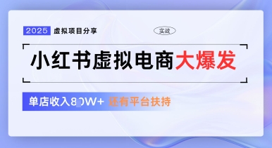 小红书虚拟电商项目，平台大力免费流量扶持，低门槛1拖3玩法-SSOKS网创项目-分享创业资讯_最新网络项目资源