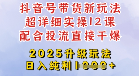 2025全新升级抖音带货玩法，一天纯利四位数，从剪辑到选品再到发布投流，超详细玩法揭秘 2025-03-18 分类：VIP教程 / 网赚教程 / 网赚项目 评论(0)-SSOKS网创项目-分享创业资讯_最新网络项目资源
