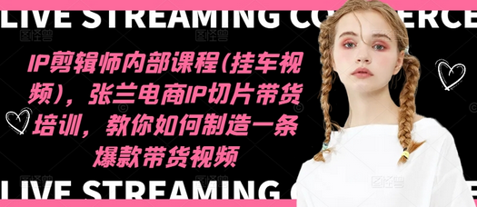 IP剪辑师内部课程(挂车视频)（更新12月），张兰电商IP切片带货培训，教你如何制造一条爆款带货视频-SSOKS网创项目-分享创业资讯_最新网络项目资源