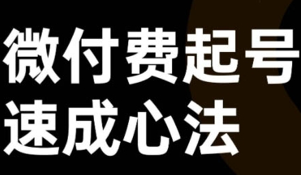 微付费起号速成课，视频号直播+抖音直播，微付费起号速成心法-SSOKS网创项目-分享创业资讯_最新网络项目资源