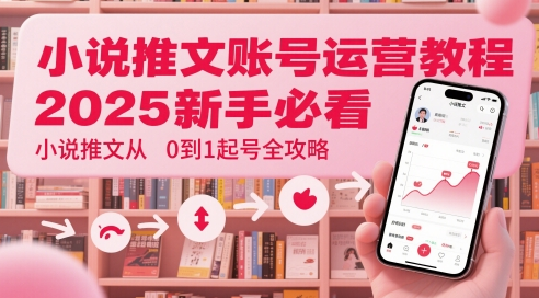 小说推文账号运营起号教程，2025新手必看，小说推文从0到1起号全攻略 2025-05-17 分类：VIP教程 / 网赚教程 / 网赚项目 评论(0)-SSOKS网创项目-分享创业资讯_最新网络项目资源
