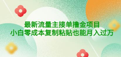 公众号最新流量主接单撸金项目，小白零成本复制粘贴也能月入过万-SSOKS网创项目-分享创业资讯_最新网络项目资源