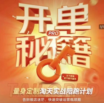 淘宝开单秘籍PRO，量身定制淘天实战陪跑计划，告别做店迷茫、快速突破运营瓶颈期-SSOKS网创项目-分享创业资讯_最新网络项目资源