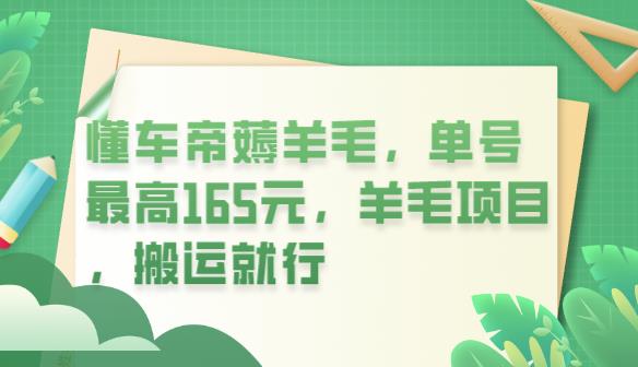 懂车帝薅羊毛，单号最高165元，羊毛项目，搬运就行【揭秘】-SSOKS网创项目-分享创业资讯_最新网络项目资源