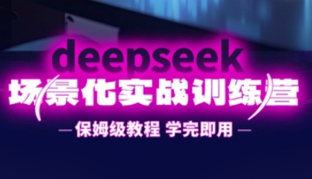 DeepSeek场景化实战训练营，保姆级教程，学完即用，手把手教你用DeepSeek提升效率 2025-04-03 分类：VIP教程 / 网赚教程 / 网赚项目 评论(0)-SSOKS网创项目-分享创业资讯_最新网络项目资源