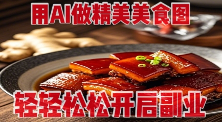 用AI做精美美食图，无需专业设备拍摄，轻轻松松开启副业-SSOKS网创项目-分享创业资讯_最新网络项目资源