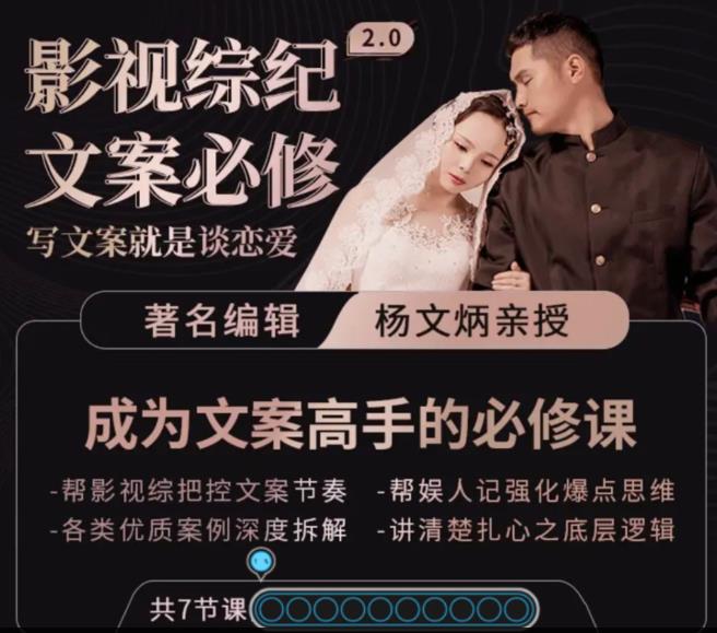 影视综纪·文案必修」阿炳价值1699的文案课，写文案，就是谈恋爱-SSOKS网创项目-分享创业资讯_最新网络项目资源