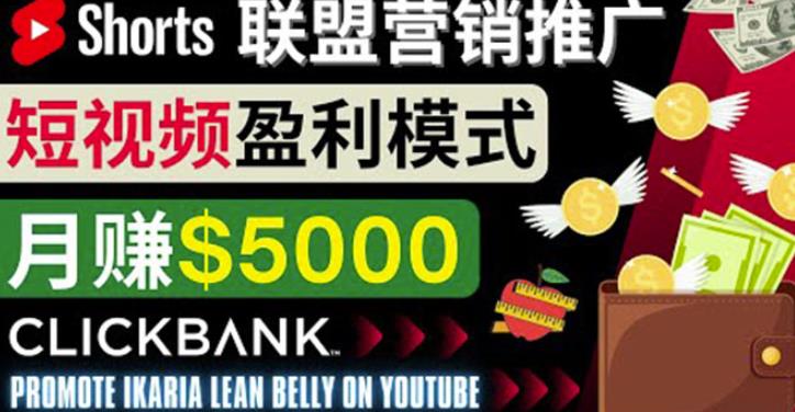 通过Youtube Shorts推广联盟营销商品，月赚5000美元方法和技巧-SSOKS网创项目-分享创业资讯_最新网络项目资源