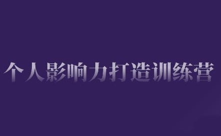 个人影响力打造训练营，掌握公域引流、私域运营、产品定位等核心技能，实现从0到1的个人IP蜕变-SSOKS网创项目-分享创业资讯_最新网络项目资源