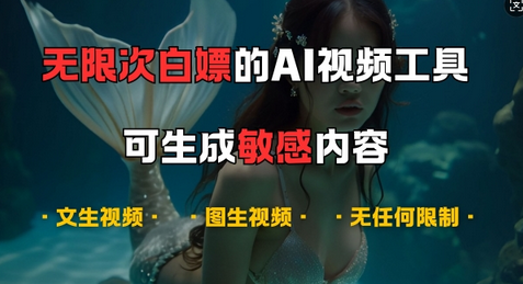 超强大的AI视频工具，可免费无限次白嫖，无任何限制，支持创作音乐，文生视频，图生视频-SSOKS网创项目-分享创业资讯_最新网络项目资源