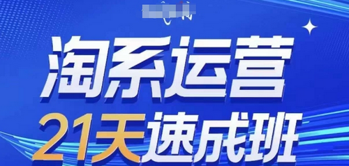 淘系运营21天速成班(更新24年9月)，0基础轻松搞定淘系运营，不做假把式-SSOKS网创项目-分享创业资讯_最新网络项目资源