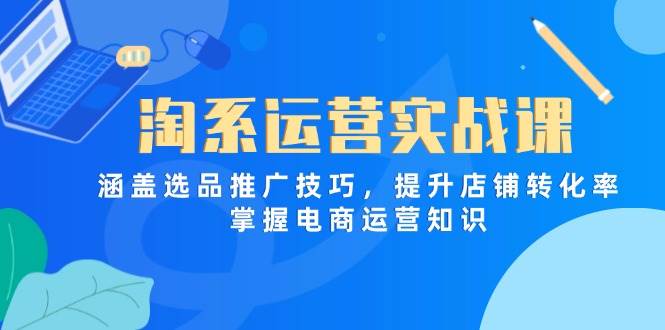 （14427期）淘系运营实战课，涵盖选品推广技巧，提升店铺转化率，掌握电商运营知识-SSOKS网创项目-分享创业资讯_最新网络项目资源